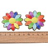 Rainbow Color Printed Iron Pendants RN-CBA3547-02C-3