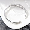 304 Stainless Steel Hinged Bangles for Women BJEW-A011-17P-3