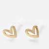 Brass Stud Earrings X-KK-S348-123-1