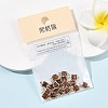 SHEGRACE Brass Pave Cubic Zirconia Square Connector Charms XGRQ2O364-440B-G-6