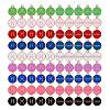 90Pcs 9 Colors Alloy Enamel Pendants ENAM-SZ0001-54G-1