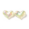 UV Plating Rainbow Iridescent Acrylic Beads OACR-C010-01D-2