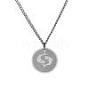 Stainless Steel 12 Constellation Pendant Necklaces for Sweater FZ0908-12-1