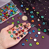100 Pcs Half Round/Dome Dragon Eye Printed Glass Cabochons GLAA-GA0002-28-4