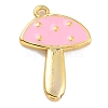 Autumn Theme Brass Enamel Pendants KK-P197-18G-2