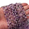Natural Purple Rutilated Quartz Beads Strands G-I389-A29-1