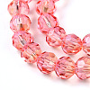 Baking Paint Transparent Glass Beads Strands DGLA-A035-T4mm-A01-4