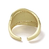 Brass Micro Pave Cubic Zirconia Open Cuff Ring RJEW-K256-50G-3