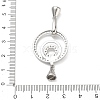 Brass Micro Pave Clear Cubic Zirconia Fold Over Clasps KK-K428-04P-3
