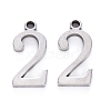 201 Stainless Steel Charms STAS-R108-02-1