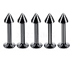 304 Stainless Steel Cone Threadless Labrets for Women Men WG9B6EB-19-1