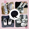 4 Pairs Plush Cloth Shoelaces AJEW-HY0002-72B-5