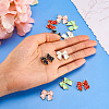 10Pcs 5 Colors Spray Painted Alloy Pendants FIND-TA0005-16-5