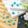 3 Sizes Dyed Synthetic Turquoise Beads Strands G-AR0004-83-5