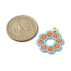 Seed Beads Beaded Charms PALLOY-MZ00205-3