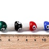 Handmade Evil Eye Lampwork Beads Strands LAMP-S069-01D-4