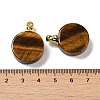 Natural Tiger Eye Perfume Bottle Pendants G-Z039-02G-05-3