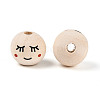 Printed Schima Wood Beads WOOD-T033-02C-2
