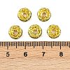 Brass Rhinestone Spacer Beads RB-A014-Z8mm-07G-2