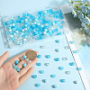 300Pcs 5 Colors Transparent Glass Beads GLAA-SC0002-42C-3