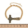 304 Stainless Steel Enamel Link Bracelets BJEW-P356-01A-G-5