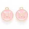 Golden Plated Alloy Enamel Charms ENAM-S118-07M-1