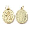 Brass Medal Pendants KK-R148-06G-1