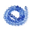 Crackle Transparent Glass Beads Strands GLAA-N068-06A-02-2