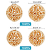   20Pcs 2 Style Brass Hollow Beads KK-PH0009-41-6