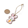 8Pcs Easter Theme Printed Wood Pendant Decorations HJEW-JM02919-3