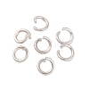 Tarnish Resistant 304 Stainless Steel Jump Rings STAS-R049-6x1mm-1