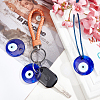 SUNNYCLUE Handmade Evil Eye Lampwork Pendants LAMP-SC0001-04-6