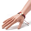 Nylon Thread Braided Bead Bracelet BJEW-JB06573-5
