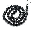 Natural Black Onyx Beads Strands G-S149-02-8mm-2