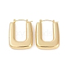 Ion Plating(IP) 304 Stainless Steel Hollow Rectangle Hoop Earrings EJEW-Z068-31G-1