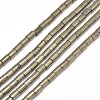 Column Natural Pyrite Beads Strands X-G-I126-25-6x4mm-1