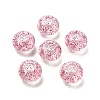 Transparent Acrylic European Beads TACR-P009-A01-06-1