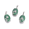 Synthetic Malachite Pendants G-L512-I12-1