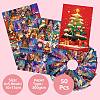 50Pcs Christmas Paper Greeting Cards DIY-P085-15B-4