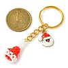 Christmas Hat Woven Glass Keychains KEYC-MZ00016-3