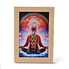 Yoga Gemstone Chakra Picture Frame Stand DJEW-F021-05C-1