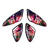 Transparent Resin Wing Pendants Set RESI-TAC0021-01C-3