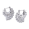 Non-Tarnish 304 Stainless Steel Hoop Earrings EJEW-K272-03P-1