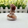 Natural Rhodonite Carved Healing Snake Figurines PW-WG18724-09-1