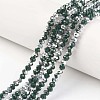 Electroplate Opaque Glass Beads Strands EGLA-A034-P4mm-M04-1