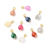 Imitation Gemstone Acrylic Pendants PALLOY-JF01600-01-1