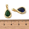 Brass Micro Pave Cubic Zirconia Pendants KK-R162-067G-3