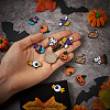 Beadthoven 21Pcs 7 Style Halloween Alloy Enamel Pendant ENAM-BT0001-16-5