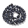 Electroplate Opaque Glass Beads Strands EGLA-A035-P8mm-A18-2
