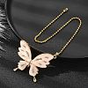 Butterfly Alloy Rhinestone Ceiling Fan Pull Chain Extenders FIND-JF00115-06-2